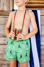 Load image into Gallery viewer, Tortola Swim Trunks - Yacht to Join Us in Kiawah Kelly Green
