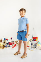 Load image into Gallery viewer, Prepletic™ Prim &amp; Proper Polo - Sunrise Blvd Blue Stripe
