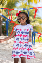 Load image into Gallery viewer, Patsy's Party Dress - Brentwood Bows w/ White
