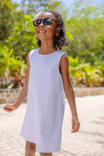 Load image into Gallery viewer, Betts Bow Dress - Worth Ave White - Eyelet - Sleeveless
