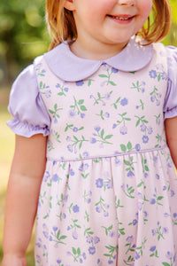 Maude's Peter Pan Collar Shirt -Lauderdale Lavender - Short Sleeve - Pima