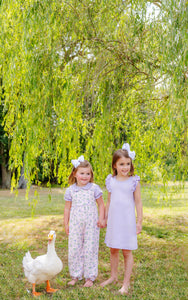 Maude's Peter Pan Collar Shirt -Lauderdale Lavender - Short Sleeve - Pima