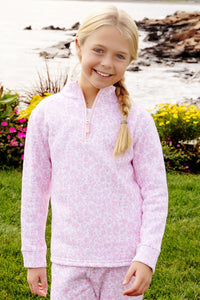 Canter Collar Half-Zip - Greenville Garden w/ Palm Beach Pink - Fleece