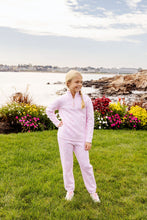 Load image into Gallery viewer, Canter Collar Half-Zip - Greenville Garden w/ Palm Beach Pink - Fleece
