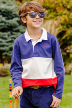 Load image into Gallery viewer, Rollins Rugby Shirt - Nantucket Navy, Palmetto Pearl, Worth Ave White
