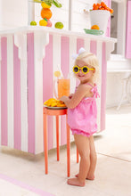 Load image into Gallery viewer, Rosey Romper - Pink Willow Windowpane - Smocked - Woven
