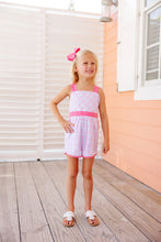 Load image into Gallery viewer, Ruthie Romper - Winter Park Windowpane w/ Romany Rose - Woven
