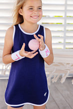 Load image into Gallery viewer, Taffy Tennis Dress - Nantucket Navy w/ Worth Ave White
