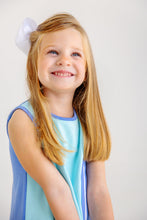 Load image into Gallery viewer, Daisy Dress - Belhaven Blue w/ Barbados Blue
