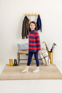 Tenley Tunic - Richmond Red & Nantucket Navy Stripe