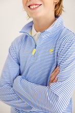 Load image into Gallery viewer, Prepletic Hayword Half Zip - Barbados Blue Stripe - Performance
