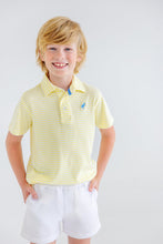 Load image into Gallery viewer, Prim &amp; Proper Polo - Lake Worth Yellow Stripe
