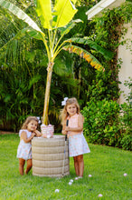 Load image into Gallery viewer, Saylor Sunsuit - Cayman Island Cane w/ Palm Beach Pink - Pima
