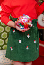 Load image into Gallery viewer, Critter Beasley Bag Skirt - Grier Green w/ Santa Embroidery - Corduroy
