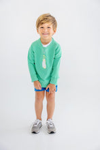 Load image into Gallery viewer, Cassidy Comfy Crewneck - Gibson Island Green w/ Golf Bag Appliqué - French Terry
