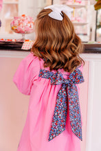Load image into Gallery viewer, Mary Dal Dress - Hamptons Hot Pink w/ Fairfax Farm Floral - Broadcloth
