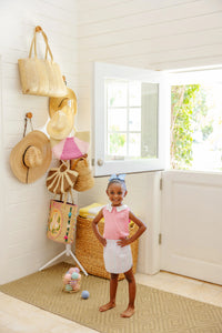 Susanne Skirt - Beale Street Blue & Hamptons Hot Pink Sewanee Seersucker