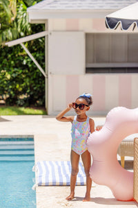 Taylor Bay Bathing Suit - Merry Little Meadow w/ Beale Street Blue