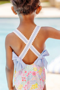 Taylor Bay Bathing Suit - Merry Little Meadow w/ Beale Street Blue