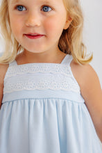 Load image into Gallery viewer, Idabelle Bloomer Set - Buckhead Blue w/ Worth Ave White - Pima
