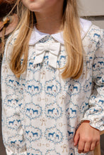 Load image into Gallery viewer, Banks Bow Dress - Long Sleeve - Horse Bits &amp; Bows - Pima
