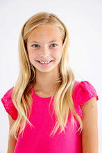 Load image into Gallery viewer, Ellen's Eyelet Dress - Palm Springs Punch
