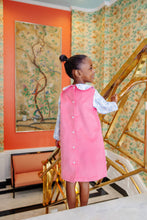 Load image into Gallery viewer, Lindy's Lunch Dress - Parrot Cay Coral w/ Little Oak - Broadcloth
