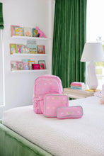 Load image into Gallery viewer, Peyton Pencil Pouch - Recess Ribbons w/ Palm Beach Pink
