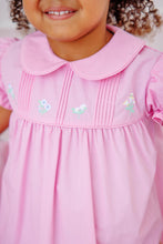 Load image into Gallery viewer, Holly Day Dress - Pier Party Pink - Flowers Embroidery
