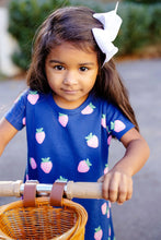 Load image into Gallery viewer, Polly Play Dress - Navy Sanibel Strawberry - Short Sleeve
