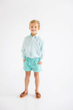 Load image into Gallery viewer, Dean's List Dress Shirt - Turks Teal Windowpane
