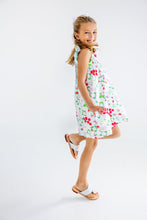 Load image into Gallery viewer, Lainey's Little Dress - Berry Sweet w/ Belhaven Blue - Broadcloth
