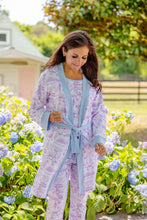 Load image into Gallery viewer, Ready or Not Robe - Lavender &amp; Lambs w/ Beale Street Blue
