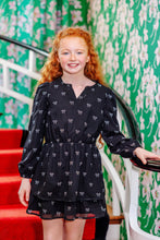 Load image into Gallery viewer, Mary Price Party Dress - I Believe in Bows - Long Sleeve
