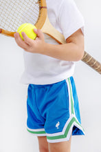 Load image into Gallery viewer, Prepletic™ Sheppy Shorts - Wood Boat Blue w/ White &amp; Kiawah Kelly Green - Boys&#39;
