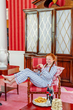 Load image into Gallery viewer, Lock's Little Man Set - Nantucket Navy Ticking Stripe w/ Richmond Red
