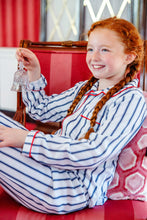Load image into Gallery viewer, Lock's Little Man Set - Nantucket Navy Ticking Stripe w/ Richmond Red
