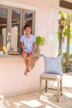 Load image into Gallery viewer, Lock's Little Man Set - Caicos Cabana Stripe (Beale Blue w/ Red) - Short Sleeve
