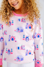 Load image into Gallery viewer, Cassidy Comfy Crewneck - In the Dog House w/ Romany Rose - Puff Sleeve
