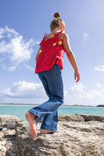 Load image into Gallery viewer, Lainey's Little Top - Richmond Red w/ Worth Ave White Dallas Dot
