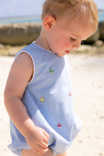 Load image into Gallery viewer, Critter Benjamin Bubble - Beale Street Blue w/ Sailboat Embroidery

