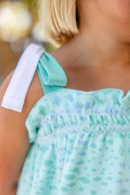 Load image into Gallery viewer, Lainey's Little Dress - Sarasota School of Fish w/ Worth Ave White - Pima
