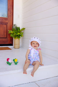 Junie B. Bubble - Mt. Pleasant Patch w/ Hamptons Hot Pink - Broadcloth