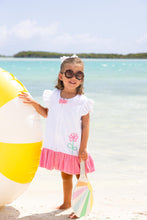 Load image into Gallery viewer, Camille Cover-up - Worth Avenue White w/ Flower
