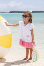 Load image into Gallery viewer, Camille Cover-up - Worth Avenue White w/ Flower

