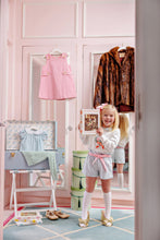 Load image into Gallery viewer, Isabelle's Intarsia Sweater - Palmetto Pearl w/ Floral Bouquet Intarsia
