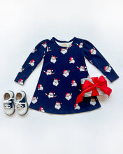 Load image into Gallery viewer, Penny&#39;s Play Dress - Jolly Old St. Nick - Long Sleeve
