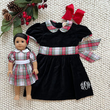 Load image into Gallery viewer, Dolly Cindy Lou Sash Dress - Keene Place Plaid
