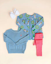 Load image into Gallery viewer, Dowell Day Top - Topiaries &amp; Tangerines - Long Sleeve
