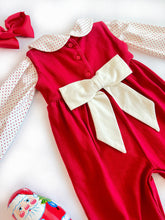 Load image into Gallery viewer, Rebecca Romper - Richmond Red w/ Palmetto Pearl

